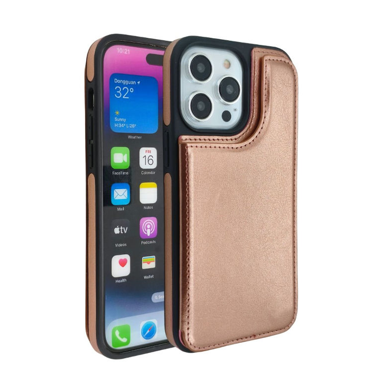 iPhone 13 Pro Max/iPhone 12 Pro Card Holder Case Rose Gold